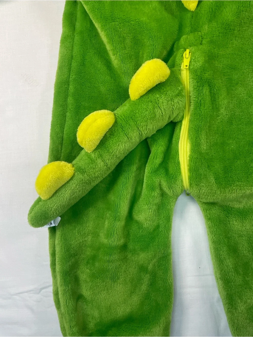 Toddler Dinosaur one piece fleece costume cuffs tail